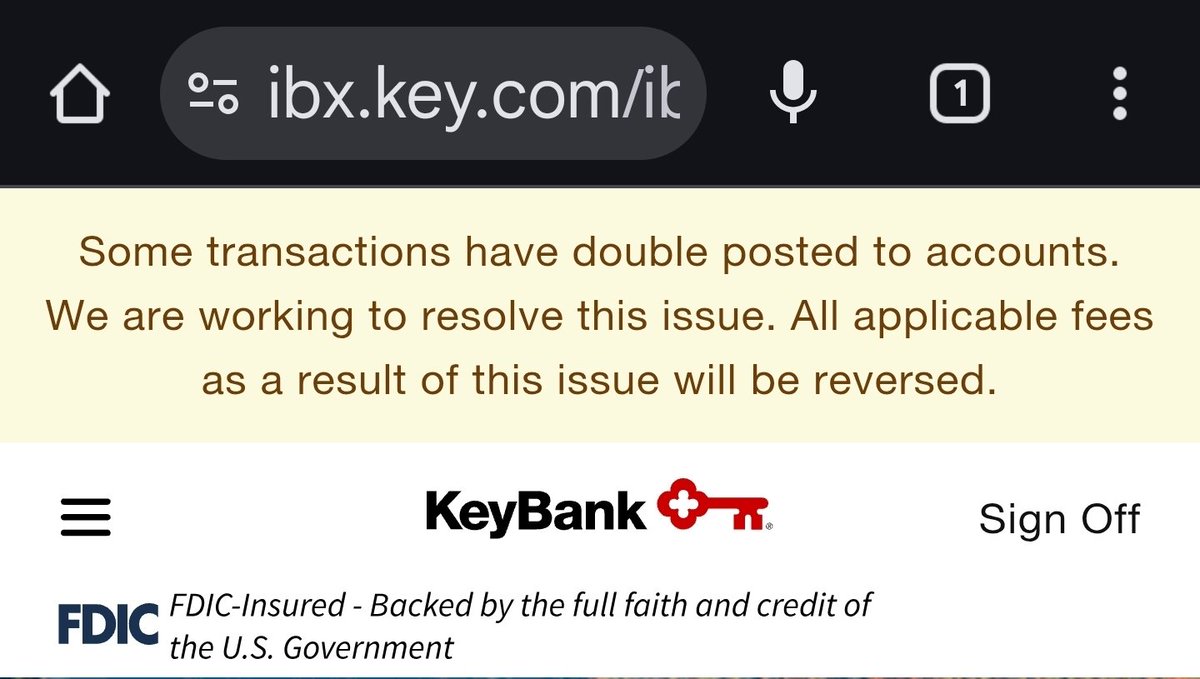 SteelersNasty's tweet photo. In other words, yesterday you couldn't have your money, today, we're taking twice as much from you. What a complete fustercluck! #KEYBANK @keybank @KeyBank_Help https://t.co/Px4cyWau3b