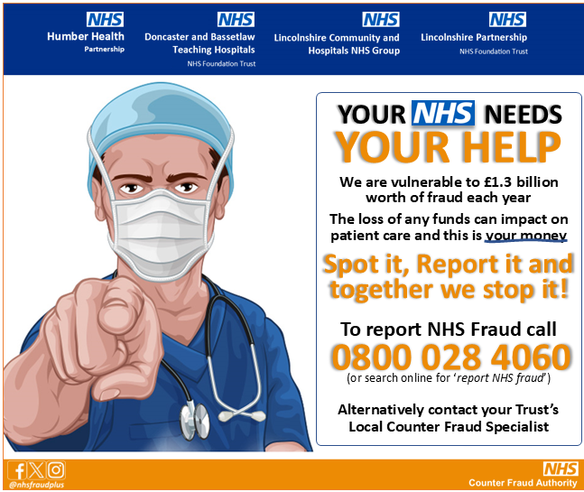 NHS CounterFraudPlus tweet media