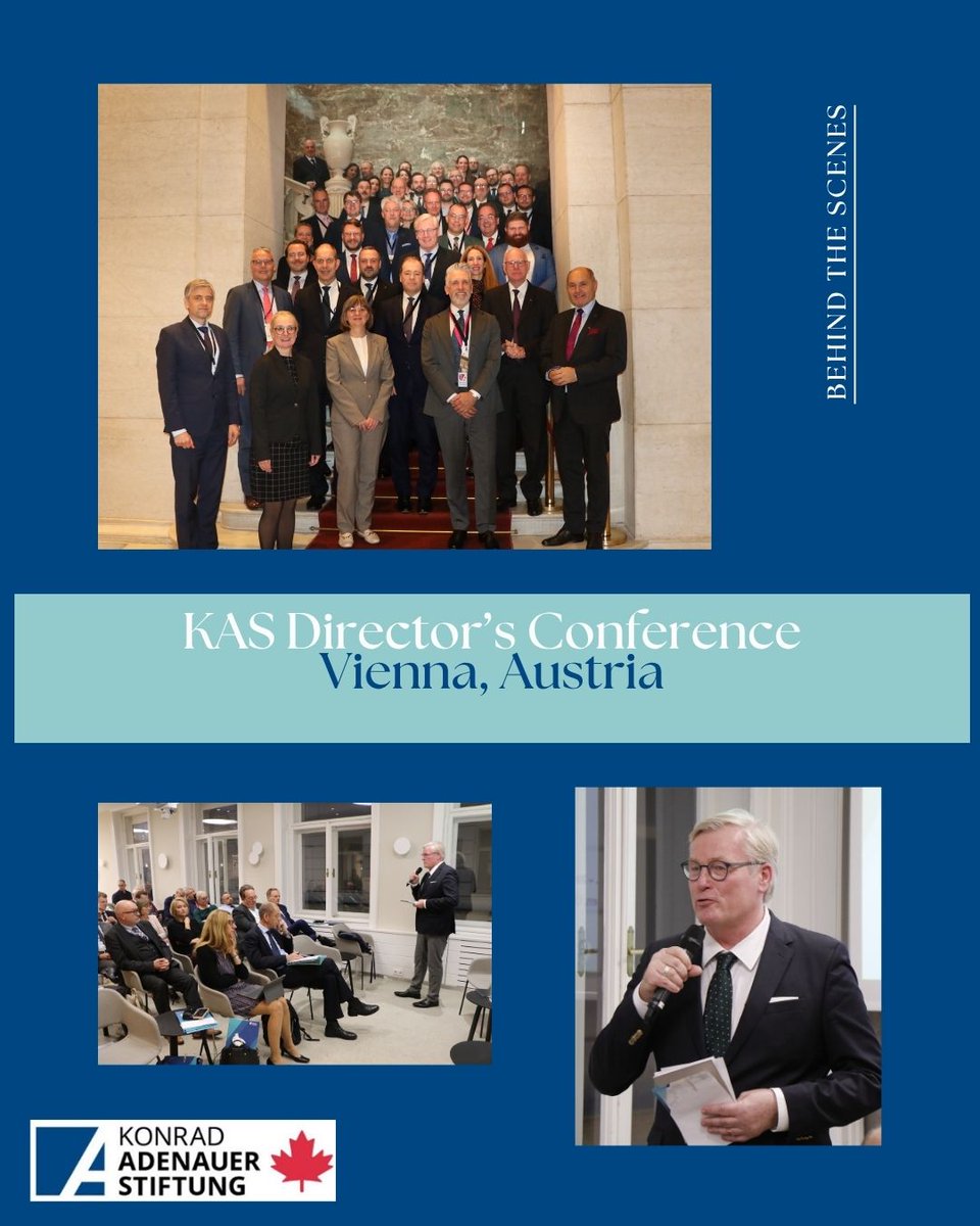 KAS_Canada's tweet image. Our office was happy to attend Konrad Adenauer Stiftung Directors&apos; Conference in Vienna, Austria this year. 

Directors were able to exchange on valuable ideas, new projects for the foundation but also common understanding for the future. 

#KAS4Security