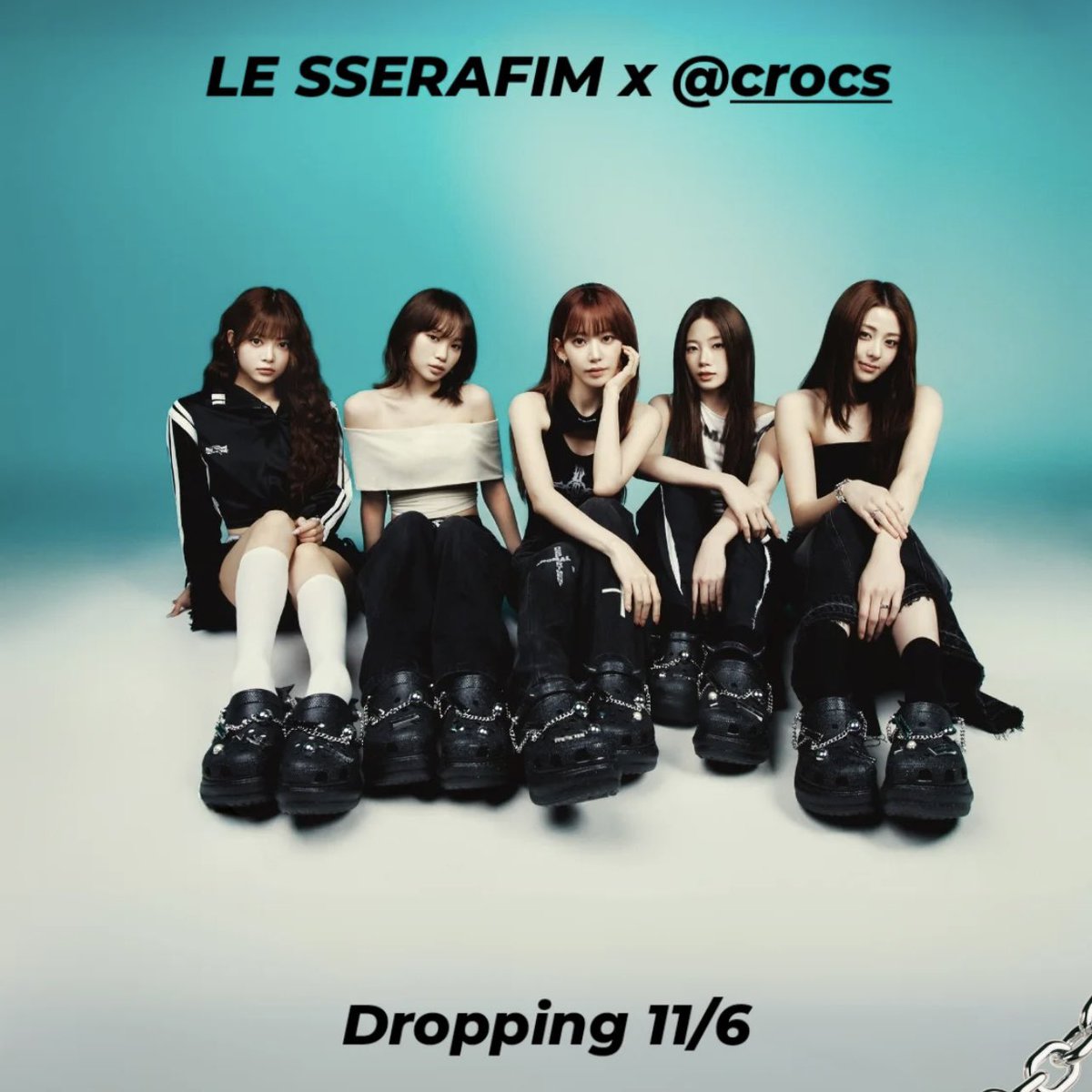 FIMBASE's tweet image. LE SSERAFIM x Crocs collaboration to release on November 6th 🖤🐊

— 🔗 crocs.com/p/le-sserafim-… 

#LE_SSERAFIM #르세라핌