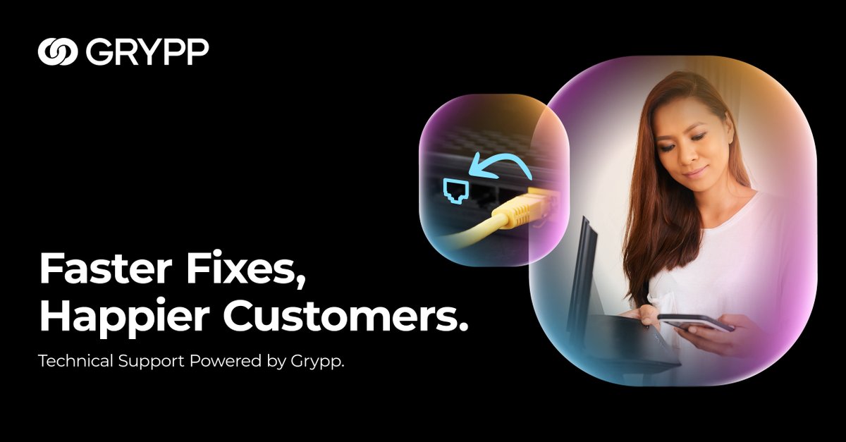 Gryppcorp's tweet image. Ready to boost #TechnicalSupport results? With Grypp, empower your teams to solve issues instantly via live video, secure screen sharing, CoBrowse &amp;amp; document uploads. Reduce truck rolls, cut costs &amp;amp; elevate #CX. Experience next level #RemoteTroubleshooting eu1.hubs.ly/H0n_JnY0
