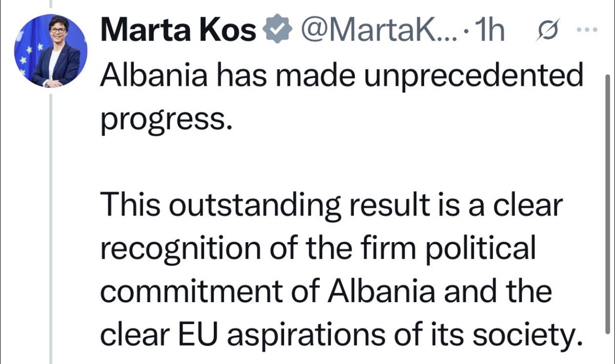 Yes, we did! And we will do whatever it takes to finally sit as equals around the EU table. Let’s keep going, fast forward, together🇦🇱💌🇪🇺