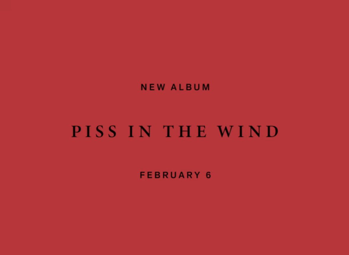 DrowzzyRaccoon's tweet image. JOJI SONG DROPPED AND HE ANNOUNCED A NEW FUCKING ALBUM #joji #pissinthewind #feb6