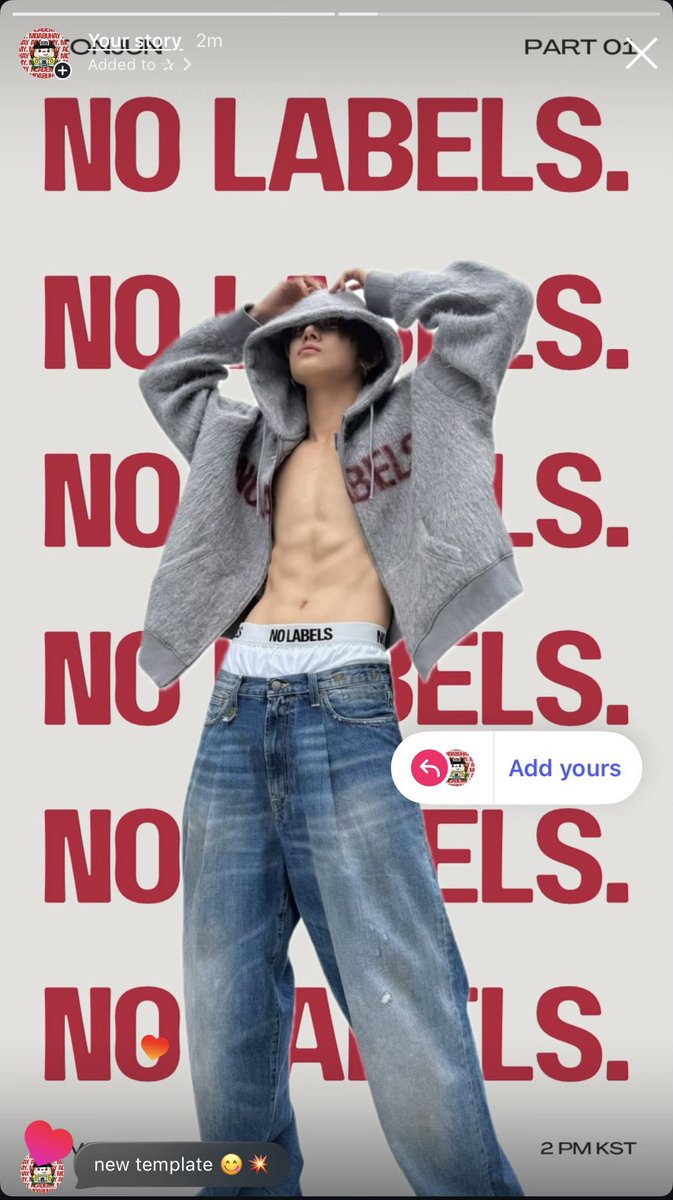 MOAhals! 3 days left until #NOLABELS_PART01 🔥❤️

While waiting, you should try our new template on Instagram! 

🔗: instagram.com/stories/moabuh…