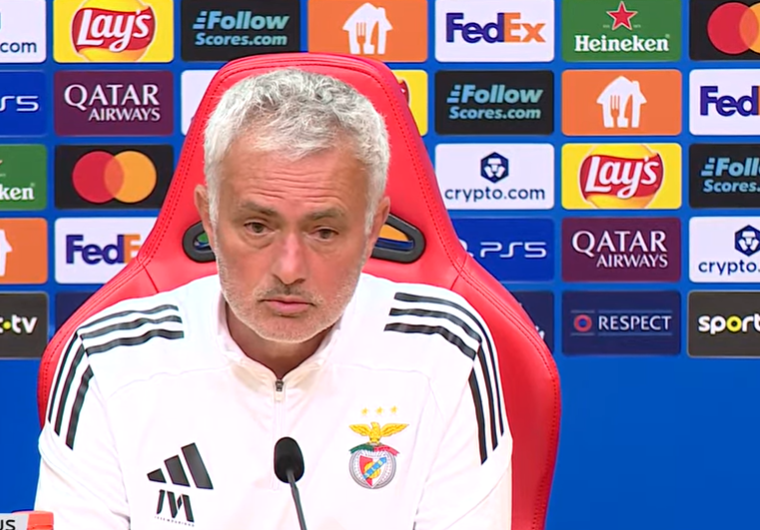 Mourinho lança o mote aos benfiquistas: "O Estádio pode estar cheio de gente que vai ver o jogo ou o Estádio pode estar cheio de gente que quer jogar o jogo. Se eles quiserem jogar... acho que vamos ganhar!"