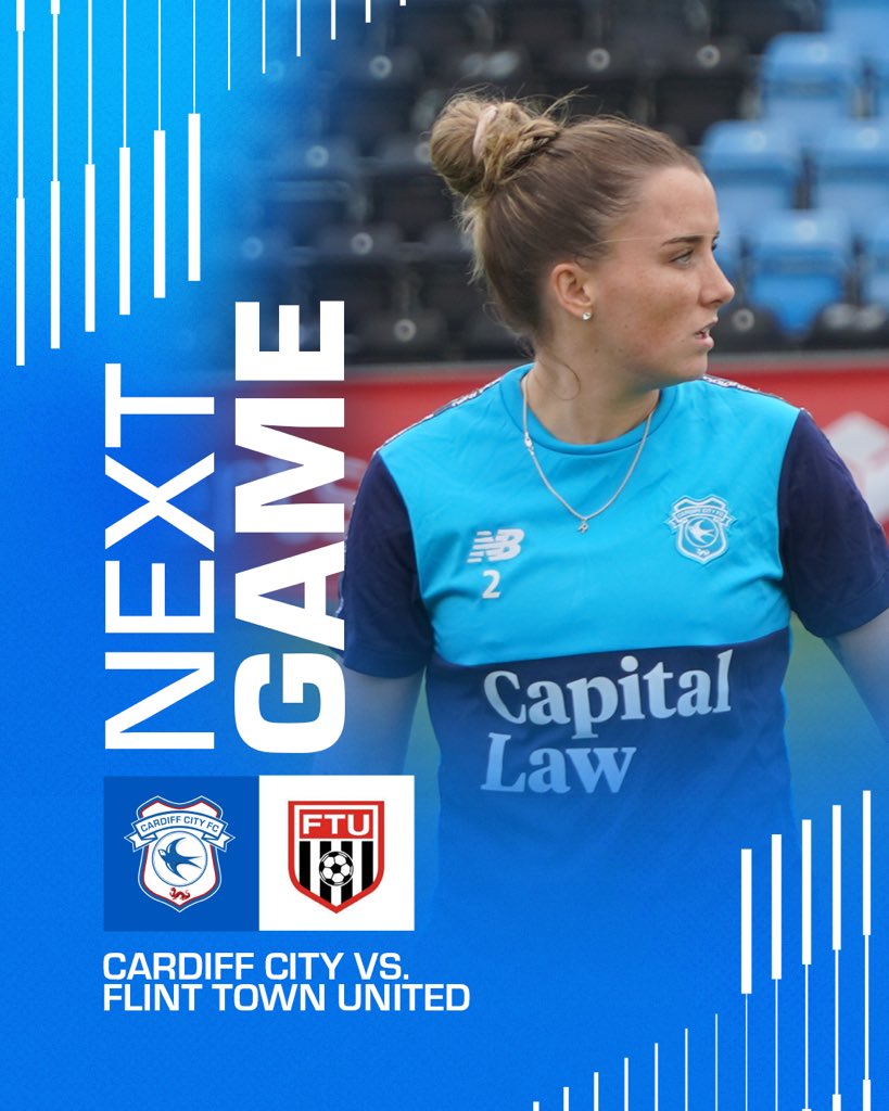 NEXT GAME

🆚 Flint Town United
🏆 Genero Adran Trophy
🗓️ 09/11/2025
⏰ 2pm KO
📍Cardiff International Sports Campus

#CityAsOne