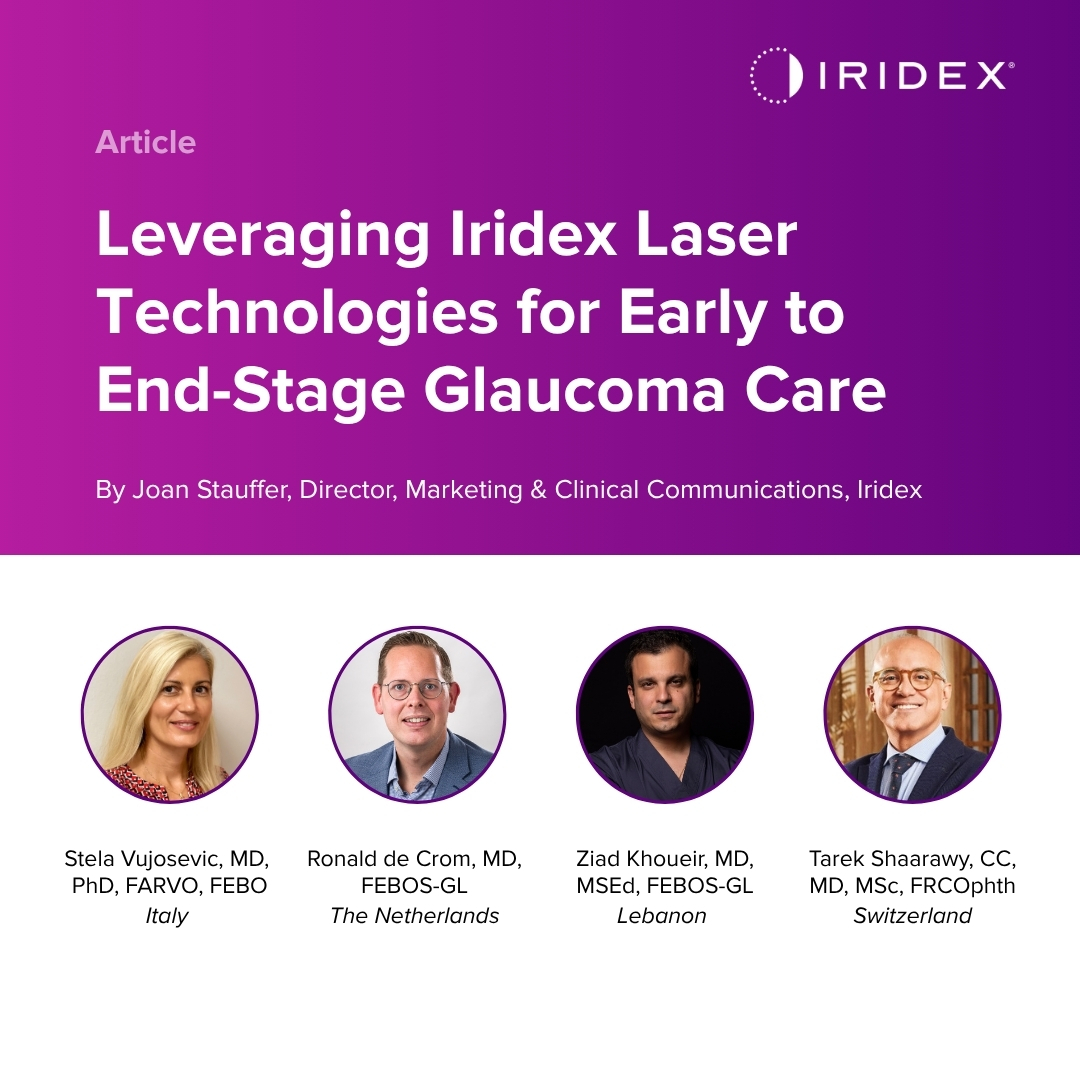 Read our latest article for insights from leading experts in glaucoma care. 
This article summarizes an international webinar where clinicians shared clinical data and their experience using Iridex laser technologies in glaucoma management.

👉Read here: hubs.ly/Q03RypRx0