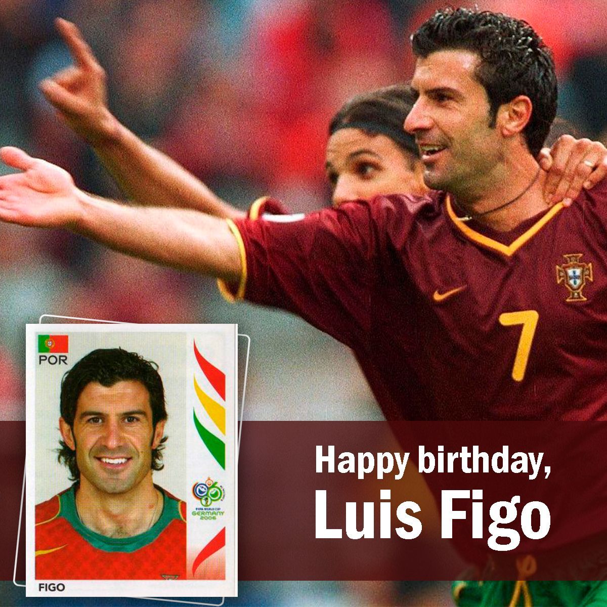 Happy Birthday, Luís Figo! 🎁

The legendary winger born Nov 4th played for ALL the rivals (Barça, Real Madrid, Inter). Finding his Panini card was either a gem or an act of war! 😂 Iconic drama.

#panini #Figo #HBD #ElClásico #Legend