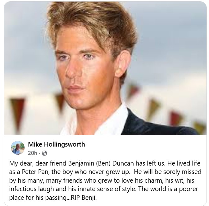 M_Steeples's tweet photo. Saddened to hear of the passing of the bon viveur Ben Duncan; he was a colourful character and though we most definitely didn't always share the same views, he most certainly added joviality and jollity wherever he went. #BenDuncan #BigBrother #ColourfulCharacter #RIP https://t.co/1Dnw1xtCvs