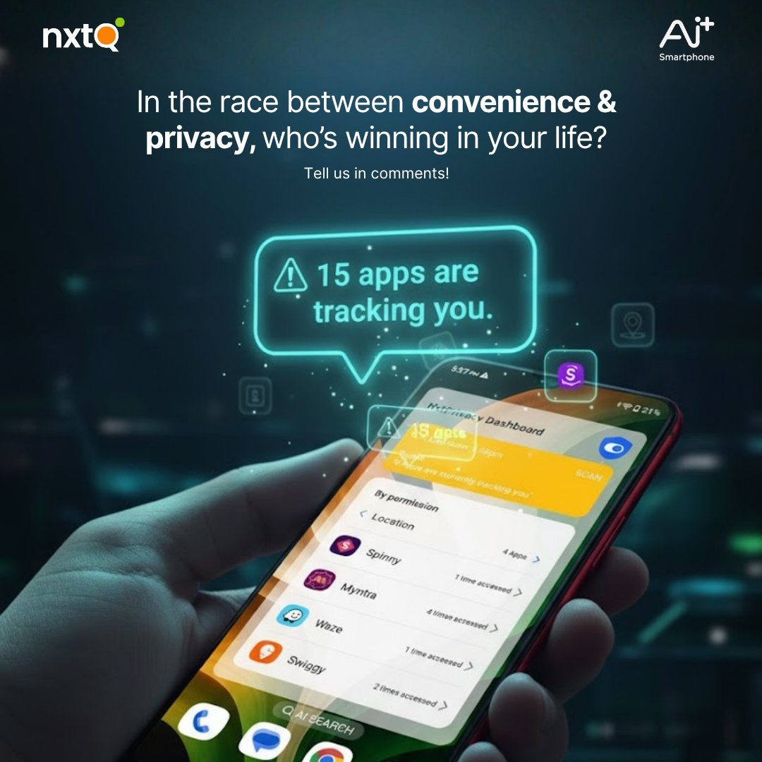 NxtQuantumOS's tweet image. Be honest… are you choosing ease or peace of mind today?

[NxtQuantum OS, Ai+ Smartphone, Data Privacy]