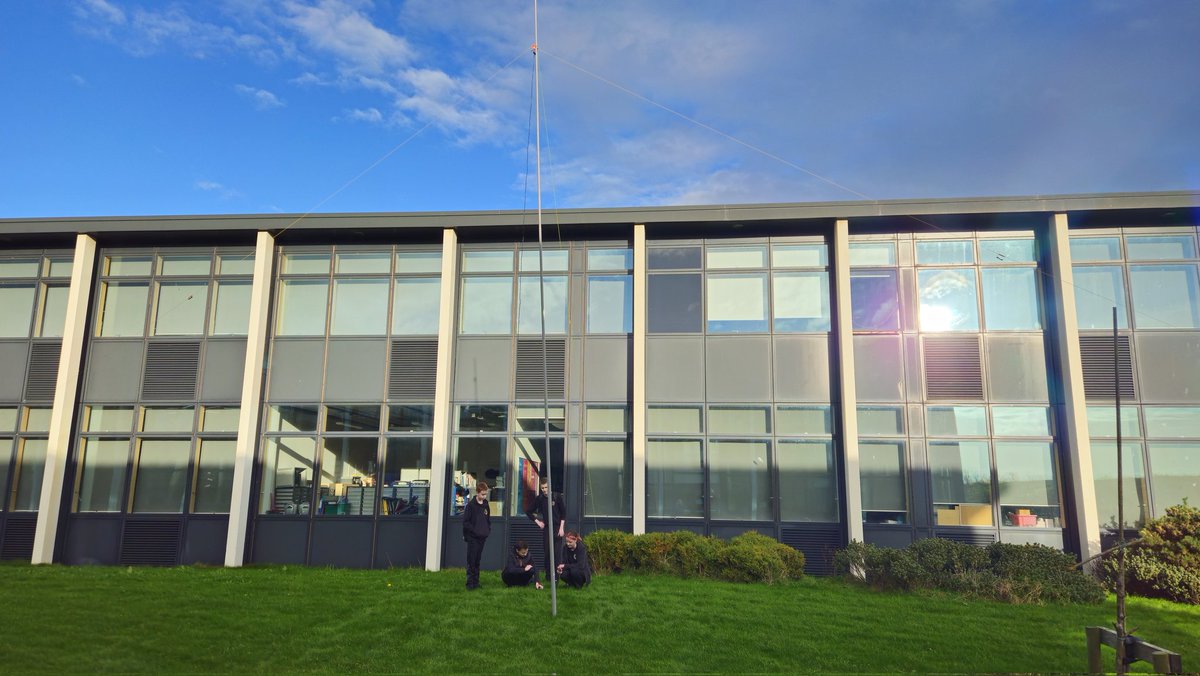 After being inspired by <a href="/hamyota/">Youngsters On The Air</a> Paris this year, Emily MM7HPU Aden MM3DRB, Jacob MM7IFL and Corey (Foundation student) have requested we do some POTA so today we were practising setting up the school loan equipment, the <a href="/icom/">icom</a> IC705, <a href="/SOTAbeams/">SOTABEAMS</a> mast and linked dipole