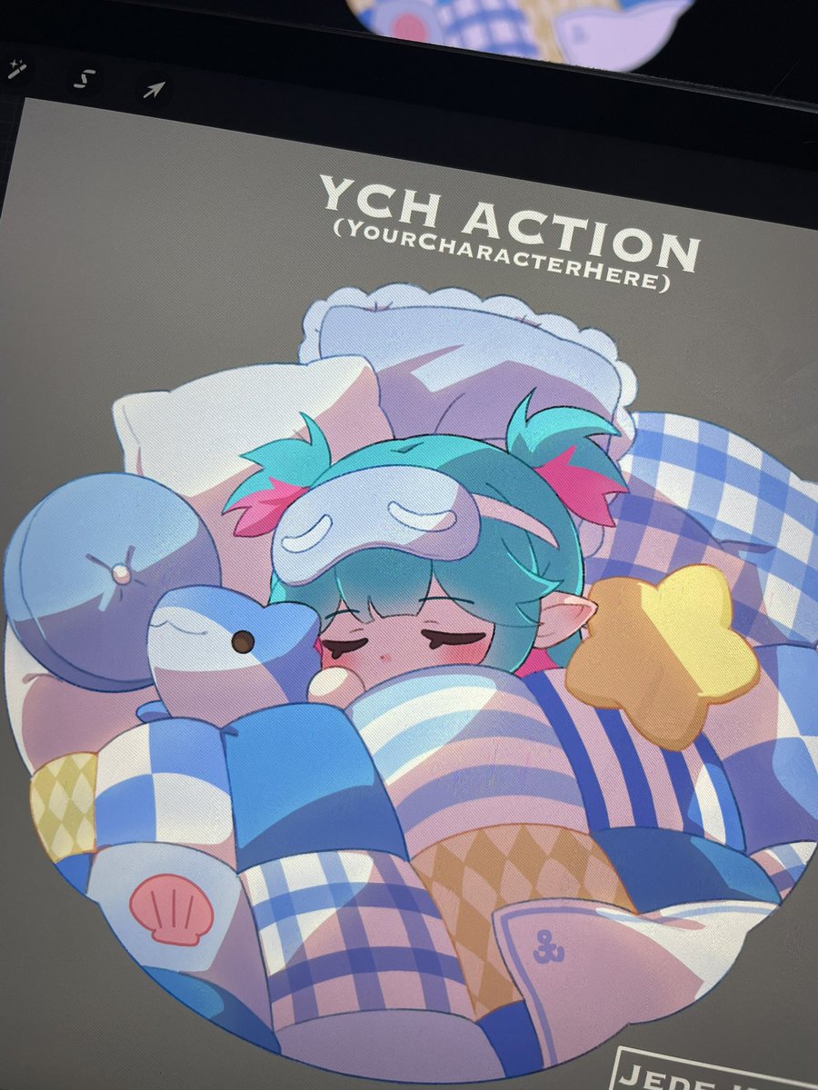 Ich möchte gerne für einen neuen PC sparen und allen, die mich dabei unterstützen möchten, etwas zurückgeben.
Was haltet ihr von diesem sleepy YCH? 🥺🩷
Die Farben und das Kuscheltier könntet ihr natürlich anpassen!