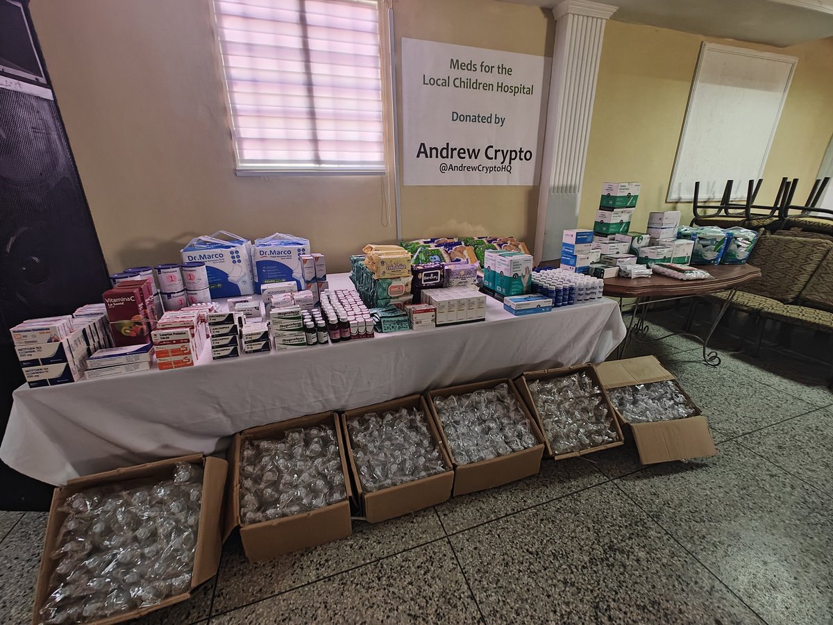 Blessed Day to all my Crypto X Brothers.

Thanks to my brother <a href="/AndrewCryptoHQ/">Andrew Crypto</a>
for providing all these meds for the local Children Hospital and extend his helping hand to families in vulnerable times

Matthew 25 : 21
