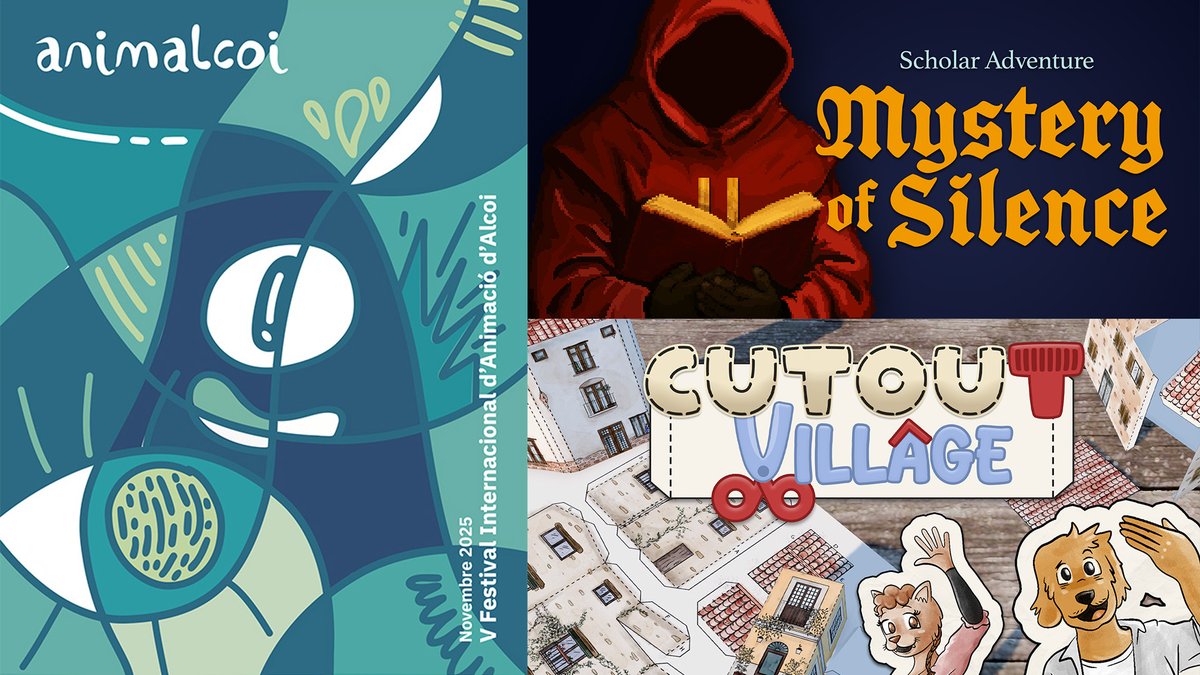 On November 13th and 14th, we will be at the <a href="/animalcoi/">Aitana | #Animalcoi24</a> showroom. You’ll be able to play the Mystery of Silence demo and get a free Cutout Village print! Come visit us!

More info: animalcoi.com/en/animation-p…

#indiegames #showcase