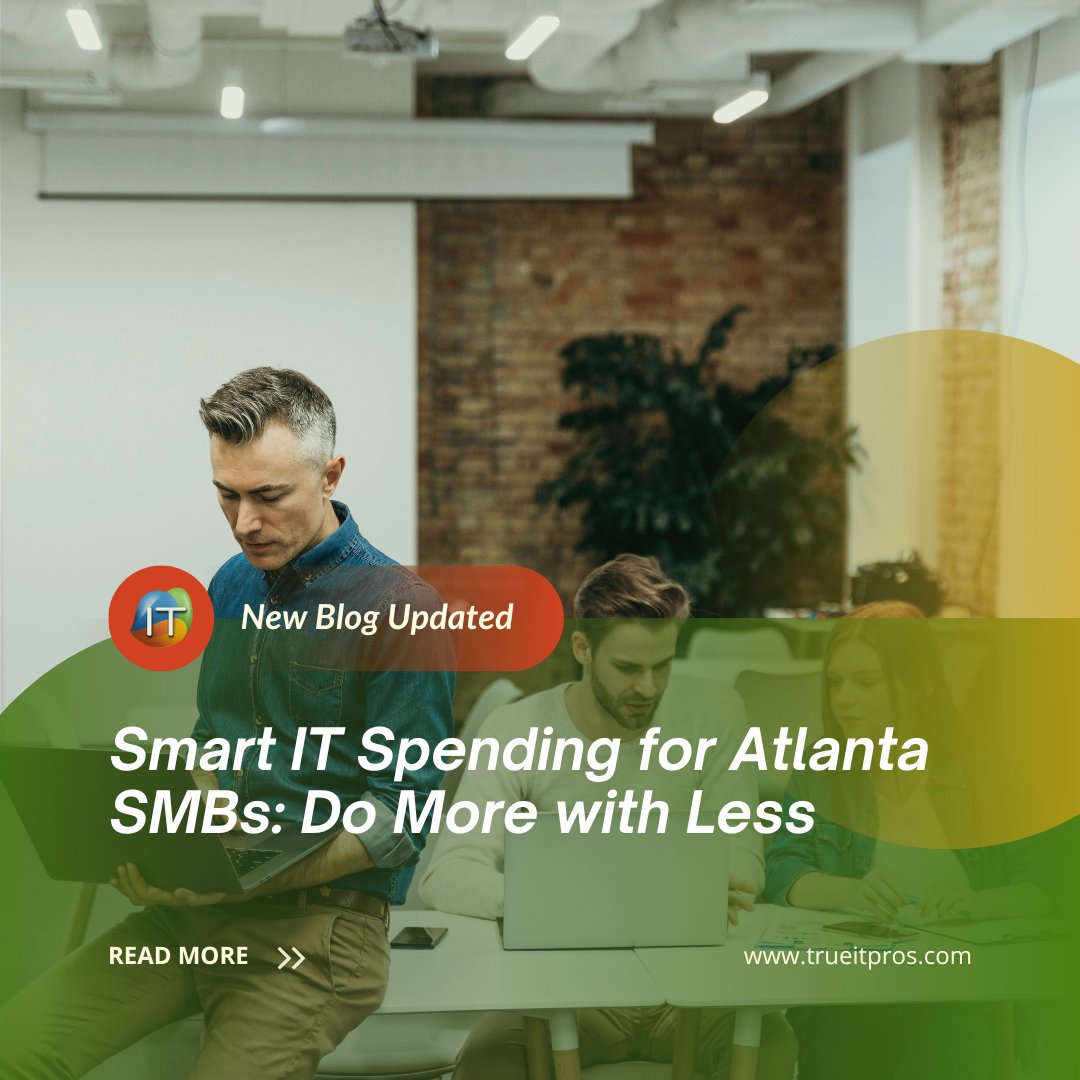 trueITpros's tweet image. Cut IT costs without cutting corners. Our guide to smart IT spending for Atlanta SMBs covers high-impact upgrades, cloud savings, and waste reduction. Read more: trueitpros.com/blog #AtlantaBusiness #ManagedIT #CloudOptimization #Cybersecurity
