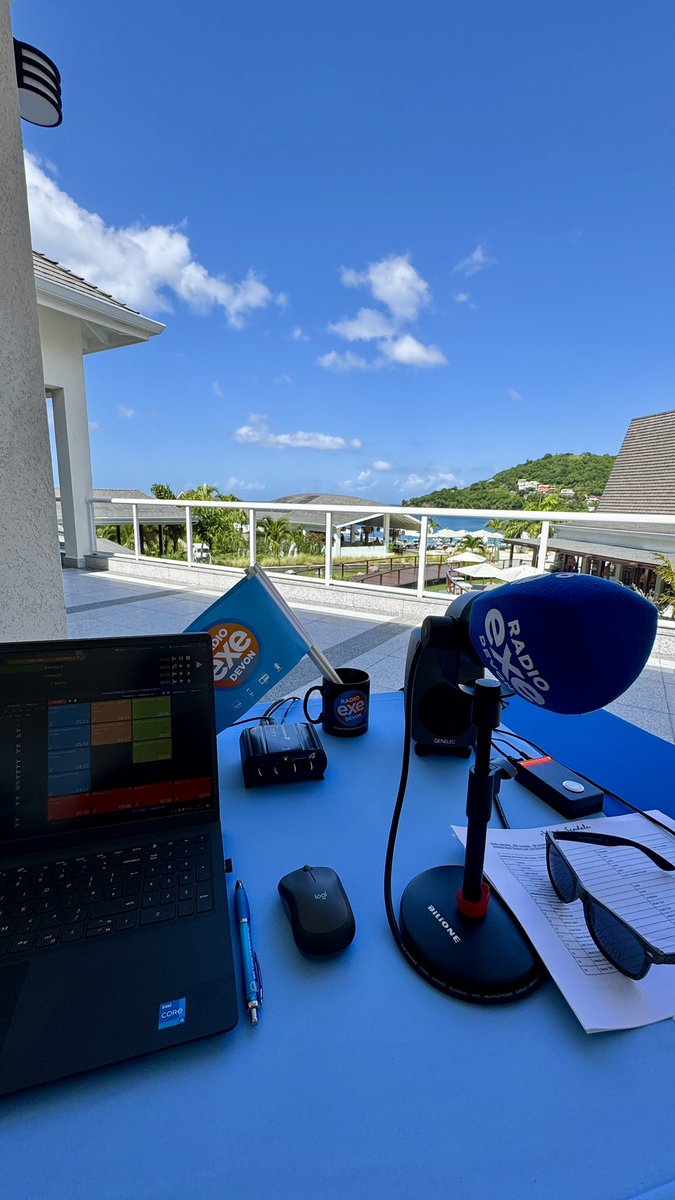 A slightly different studio view all this week, as we take the show across the Atlantic and broadcast LIVE from the beautiful island of Saint Vincent on <a href="/radioexe/">Radio Exe</a>, in the Caribbean with <a href="/SandalsResorts/">Sandals Resorts</a> ☀️✈️