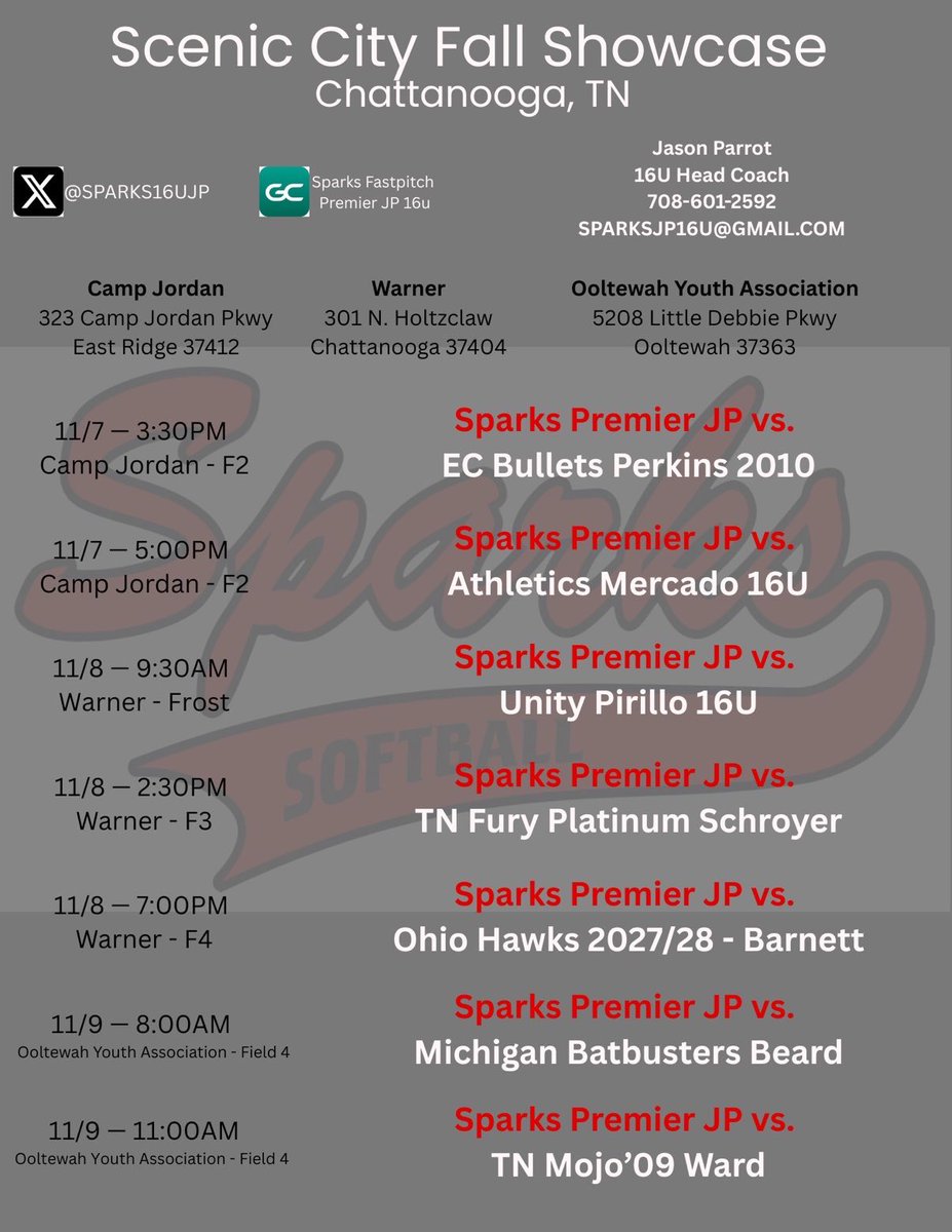 Ready for this weekend! Come check us out <a href="/Sparks16uJP/">Sparks16u JP</a> <a href="/UNISoftball/">UNI Softball</a> <a href="/KentStSoftball/">Kent State Softball</a> <a href="/RedbirdsSB/">Illinois State Softball</a> <a href="/NIUSoftball/">NIU Softball</a> <a href="/DePaulSB/">DePaul Softball</a> <a href="/CoachMWright3/">Monica Wright</a> <a href="/Coach_Kramos/">Tina Kramos</a> <a href="/Jess_Odonnell88/">Jessica O'Donnell</a> <a href="/SBCoachG/">CoachGleason</a> <a href="/lizjagielski/">Elizabeth Jagielski</a>