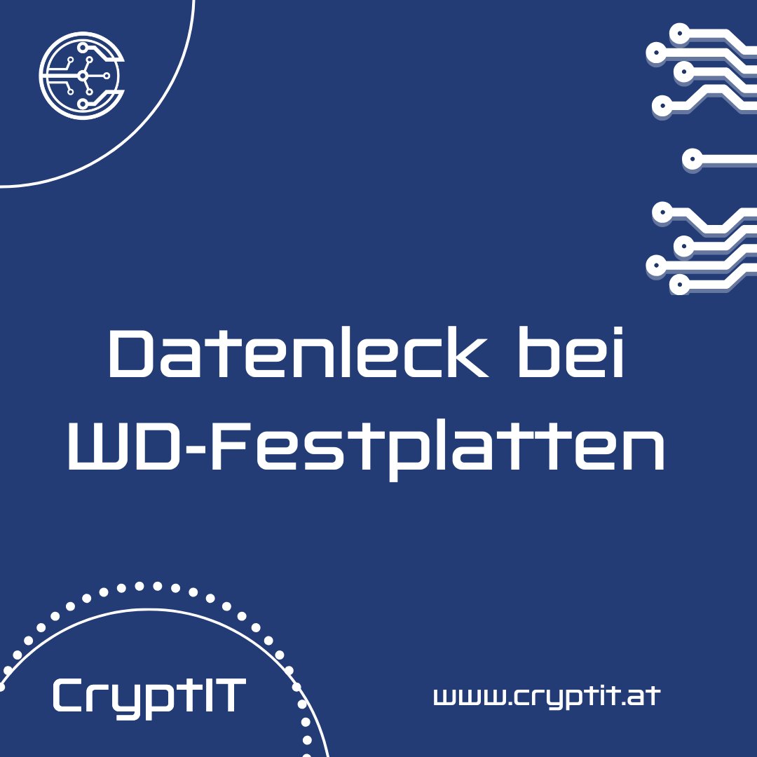 it_crypt's tweet photo. ⚠️ Achtung bei älteren WD-Festplatten!

Einige Modelle mit VeniceR-Plattform (2–6 TB) haben Firmware-Probleme – Datenverlust möglich.
Wer WD-HDDs nutzt oder kauft, sollte Modellbezeichnungen prüfen.

🔗 https://t.co/gYVXJqkAyX https://t.co/WXDBWkZagO