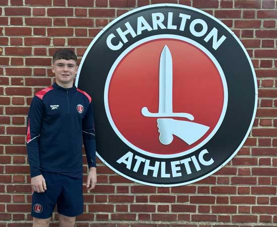 Year 12 footballer, Cameron looks like he loved his latest trial at Charlton Athletic over the Hallowe’en break.
