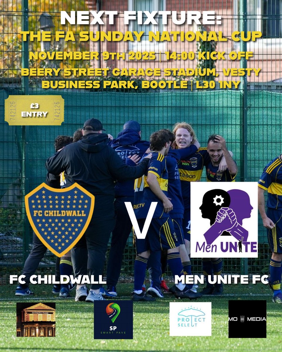 This sunday we play in the second round of the <a href="/FASunday_Cup/">FA Sunday Cup</a> against <a href="/MenUniteFC1/">Men Unite FC</a>⚽️

All details below if you can get down an support the lads👇🏻🌶️