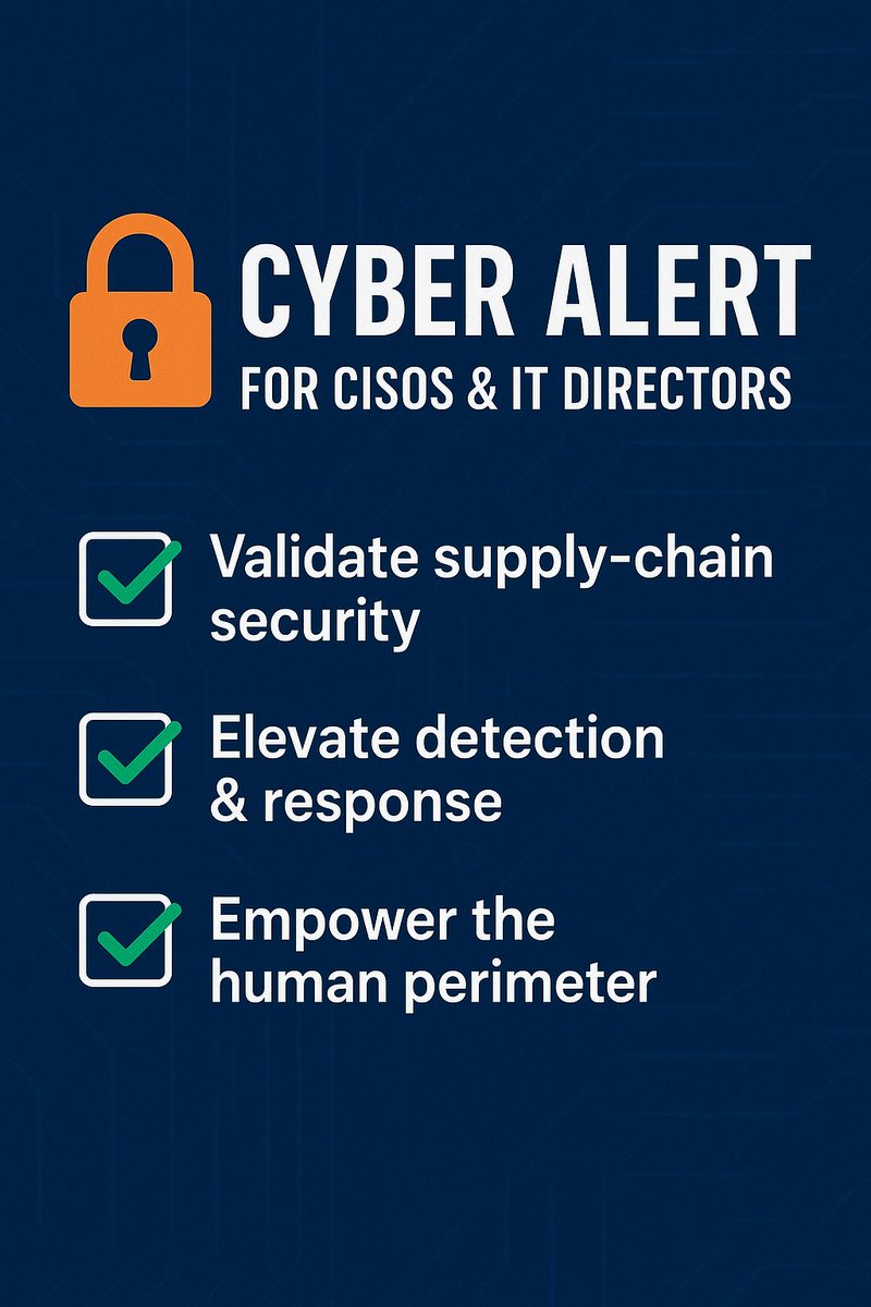 ThreatMatrixT's tweet image. 🔐 Cyber Alert: Ransomware, supply‑chain &amp;amp; social engineering threats remain high! ✅ Check supply‑chain ✅ Boost detection ✅ Train staff

📞 threatmatrix.co.uk | info@threatmatrix.co.uk | +44 7464 800215 #CyberSecurity #InfoSec #ThreatMatrix #MDR #CSPM