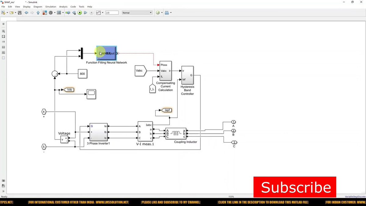 Lms_Solution's tweet image. Neural Network Control of Shunt Active Filter | MATLAB Model
🔗 zurl.co/omNDI

ANN replaces PI for DC-link voltage control 🧠

Based on Instantaneous Power (p–q) Theory ⚙️

#PowerQuality #MATLABSimulink #NeuralNetworkControl