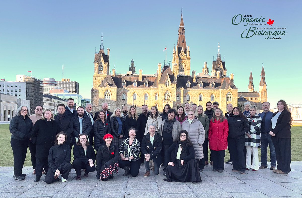 Today, the Canada Organic Trade Association and members from across the country are on Parliament Hill, representing Canada’s organic sector.🇨🇦

#cotaparliamentday2025
#CanadaOrganic