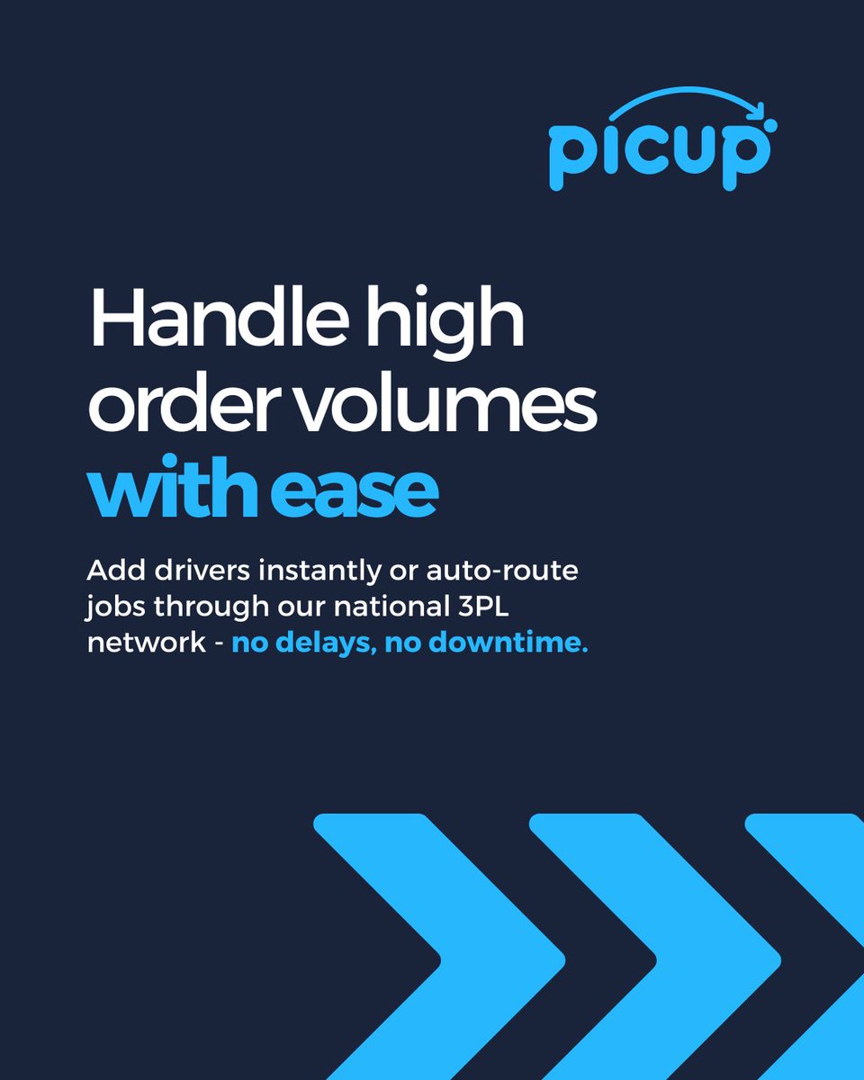 PicupSA's tweet image. Black Friday’s coming and your customers expect speed, reliability, and transparency.

With Picup, retailers can scale delivery operations effortlessly through hybrid fleets, smart dispatch and real-time visibility.

#Picup #DeliverySimplified #LogisticsManagement