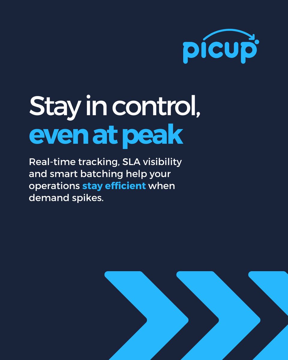 PicupSA's tweet image. Black Friday’s coming and your customers expect speed, reliability, and transparency.

With Picup, retailers can scale delivery operations effortlessly through hybrid fleets, smart dispatch and real-time visibility.

#Picup #DeliverySimplified #LogisticsManagement