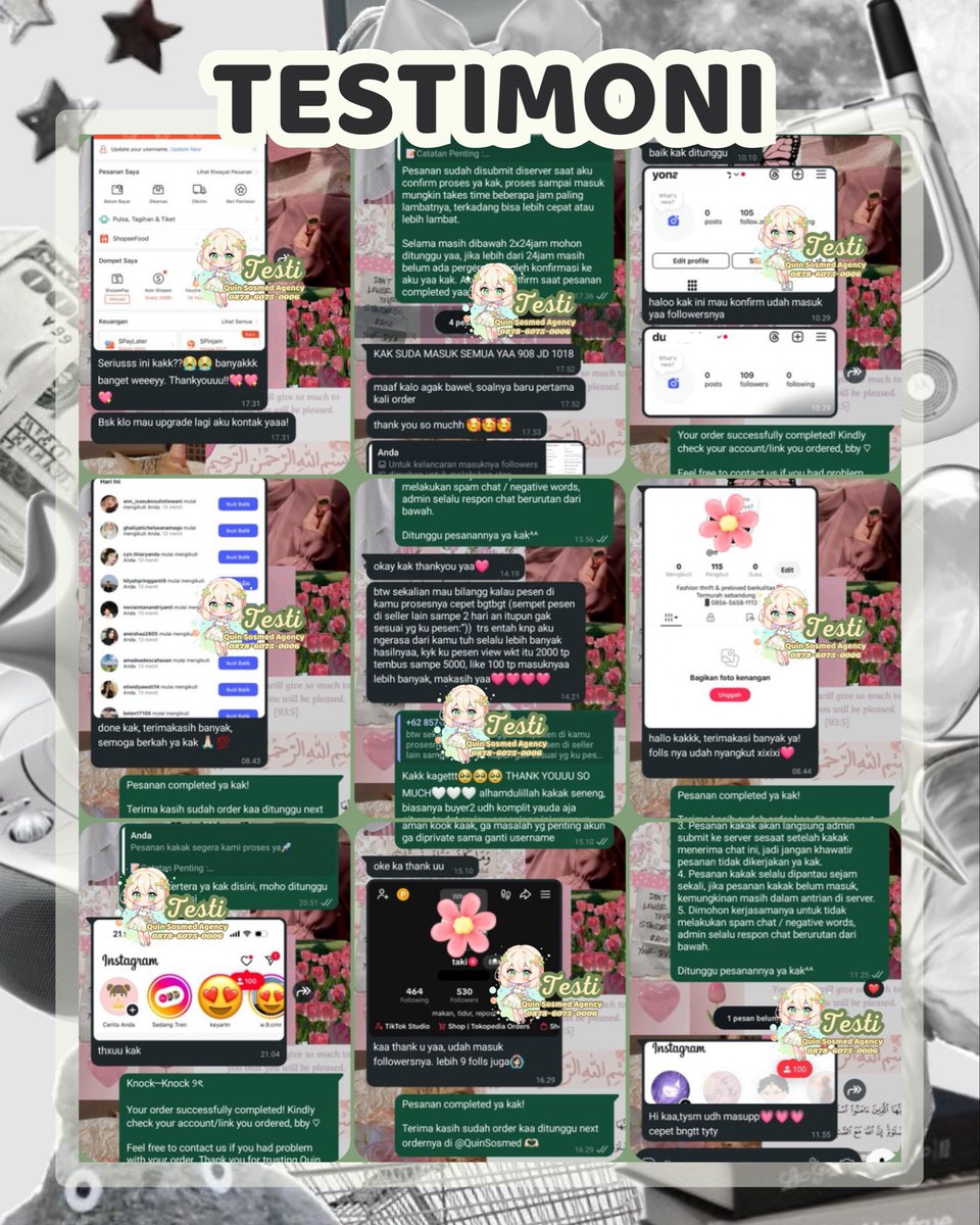 Jūāl fōllowers līkēs vīēws tíktōk tík tōk tt īg shōpēē īnstāgrām īndōnēsīā īndō līkē vīēw fōll fōllower jāsā būzzēr cōmmēnt belī kōmēn mūrāh upfōlls tt wts wtb uplīkē tāmbāh fōlls cēpāt vīēwērs ÿt rt vt x folls fyp reels 0019
🌷ācc utāmā: quinaressa
🌷fāstrēsp wā: 087860750006