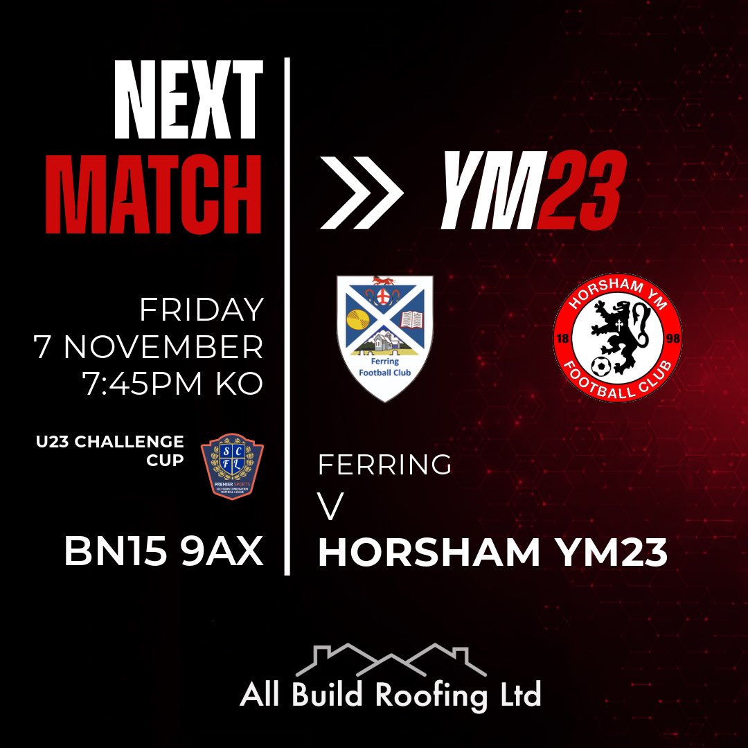 horshamymfc's tweet image. YM travel to @LancingFC on Friday AND Saturday this week

YM23s take on @_FerringFC in the cup on Friday night followed by a mouthwatering return to Lancing for the Fisher twins and Shay Matthews who all featured last season at Culver Road