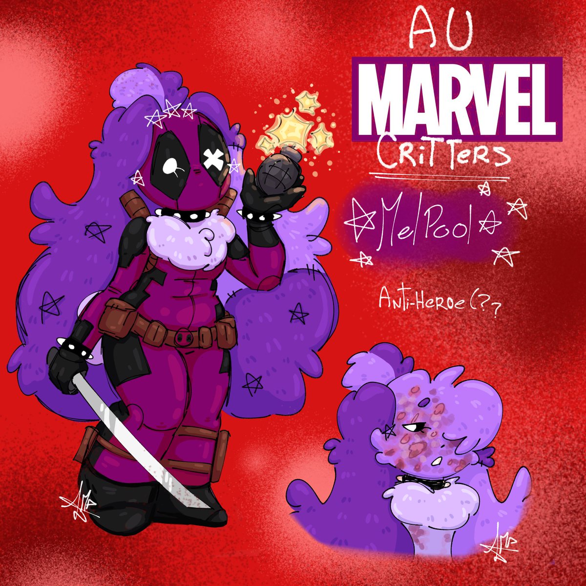 Me uno uwu//
Espero así este bien jsjdjsjs
☆MelPool☆ 
AU: Marvel Critters de <a href="/DARKITA578/">DARKITA</a> 
° ° °
#SmilingCrittersAU