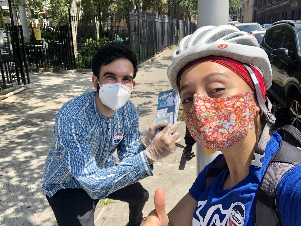 In June 2020, I went to cast my vote for ⁦<a href="/ZohranKMamdani/">Zohran Kwame Mamdani</a>⁩ for Assembly. Those were scary and uncertain times, but there he was, outside my polling site working for every vote. That’s Zohran. He takes nothing for granted. Be like Z, work until the end to make history! 🔥✊🏽