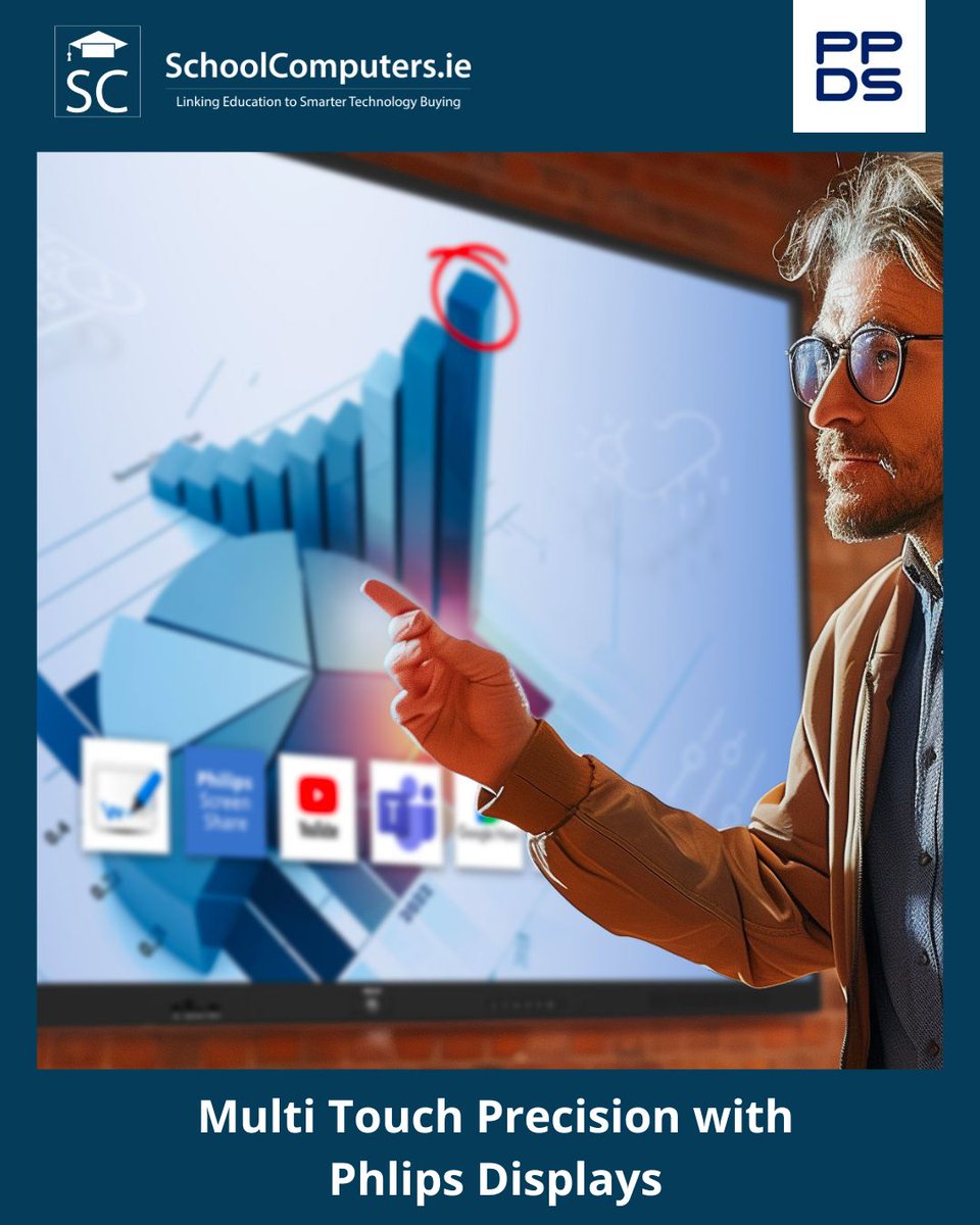 SchoolComp_ie's tweet image. Bring learning to life with Philips E-Line Touch Displays featuring 4K visuals, responsive touch, and easy screen sharing for smarter, more connected classrooms.

Shop now: schoolcomputers.ie/philips-educat…

#PPDS #InteractiveDisplays #Education #SC #Schools