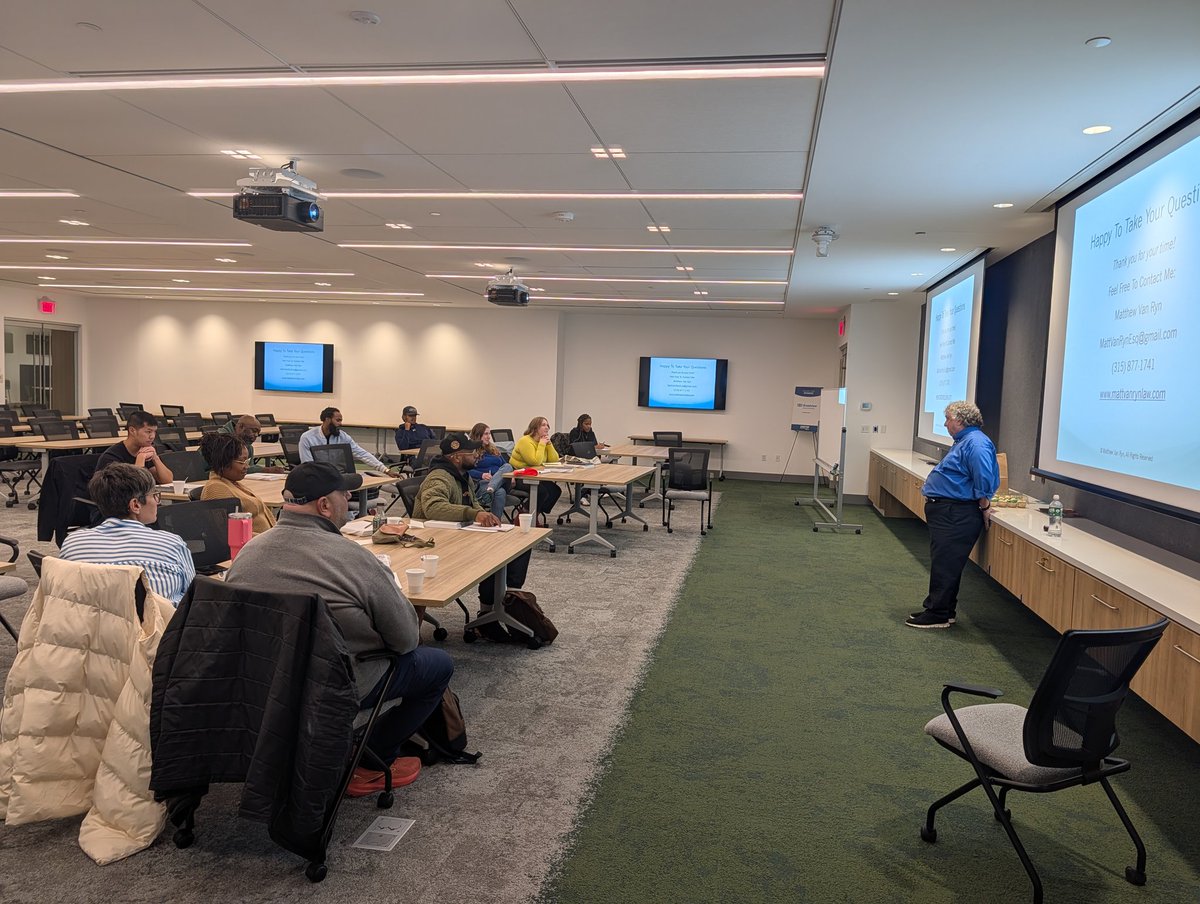 A big thank you to our business law expert Matt Van Ryn for presenting to our Start It class yesterday evening. Great info for new businesses #entreprenurlife #startup #SmallBusiness <a href="/inspyre_hub/">INSPYRE Innovation Hub by CenterState</a> <a href="/CenterStateCEO/">CenterState CEO</a>