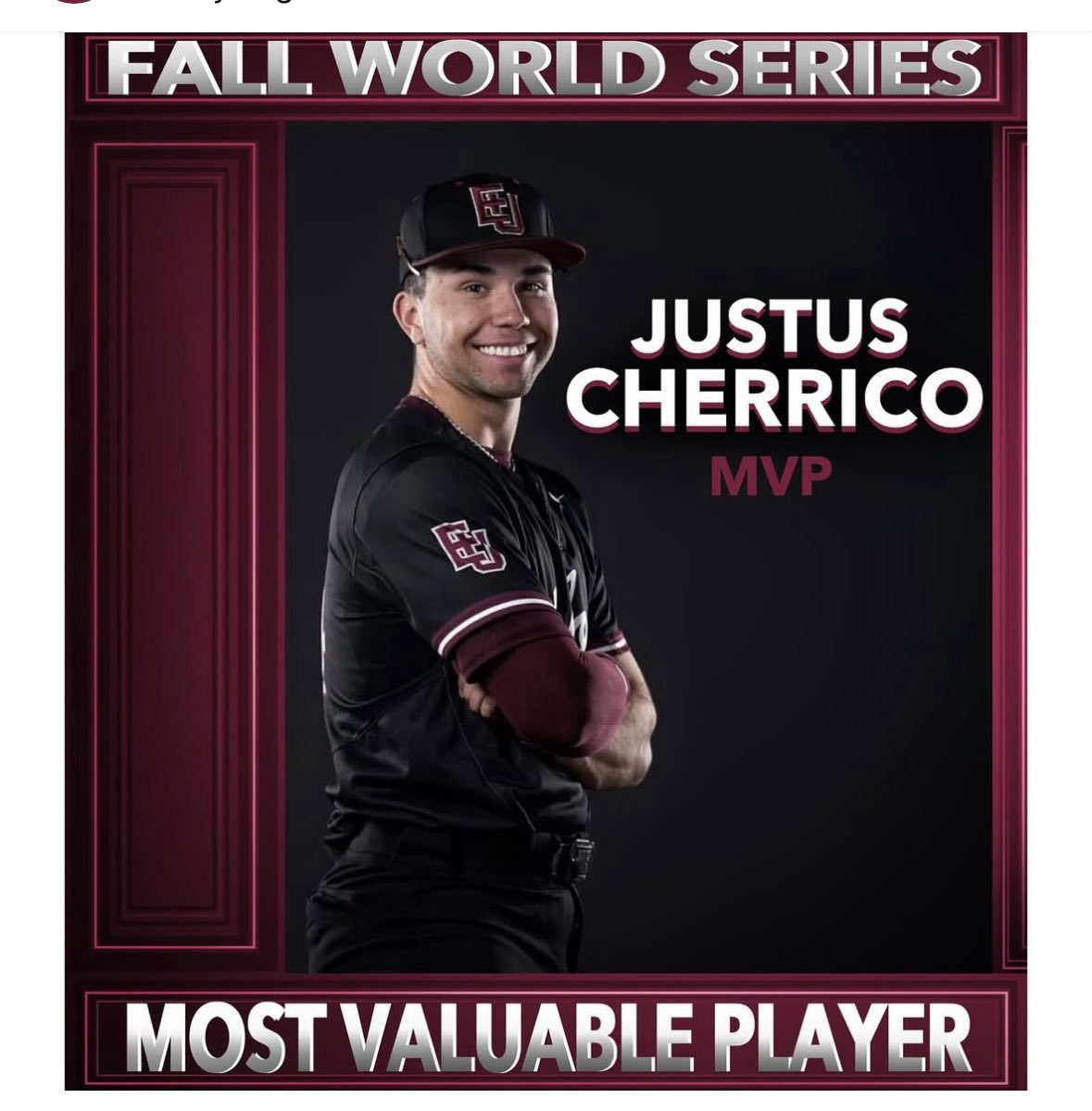 EU_Baseball's tweet photo. Fall World Series goes the distance! Incredible series and grit by both sides. #audienceofone #makehisnameknown https://t.co/m23NPA9vDB