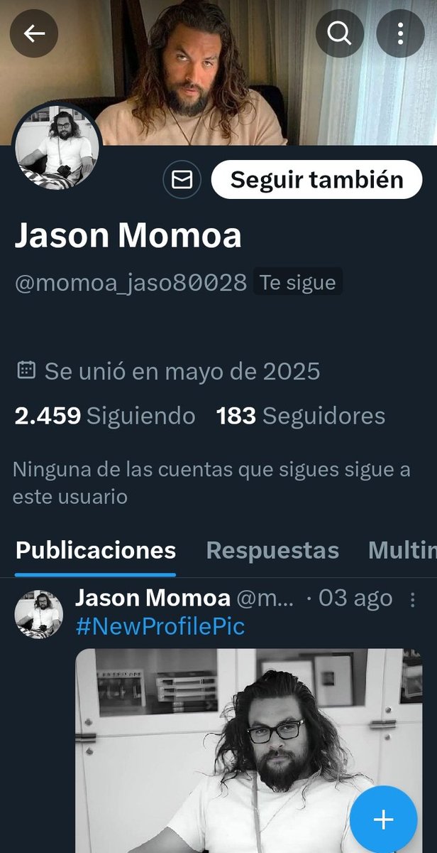 Es de guapas q te siga ...
👇👇👇👇👇  Jason Aquaman !! 🧜‍♂️🐠🌊🧜‍♂️
😂🤭😂🤭😂🤭