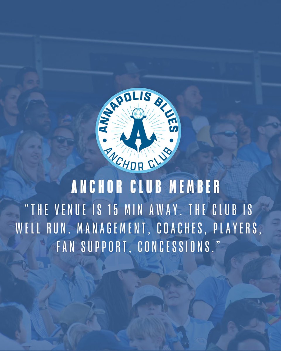 Couldn’t be done without the support of our amazing community 💙

Swipe to read the WHY behind Anchor Club Members decisions to join the Blues family ⚓️

Not too late to join the greatest family in sports, visit Annapolisblues.com to join today! 🤝