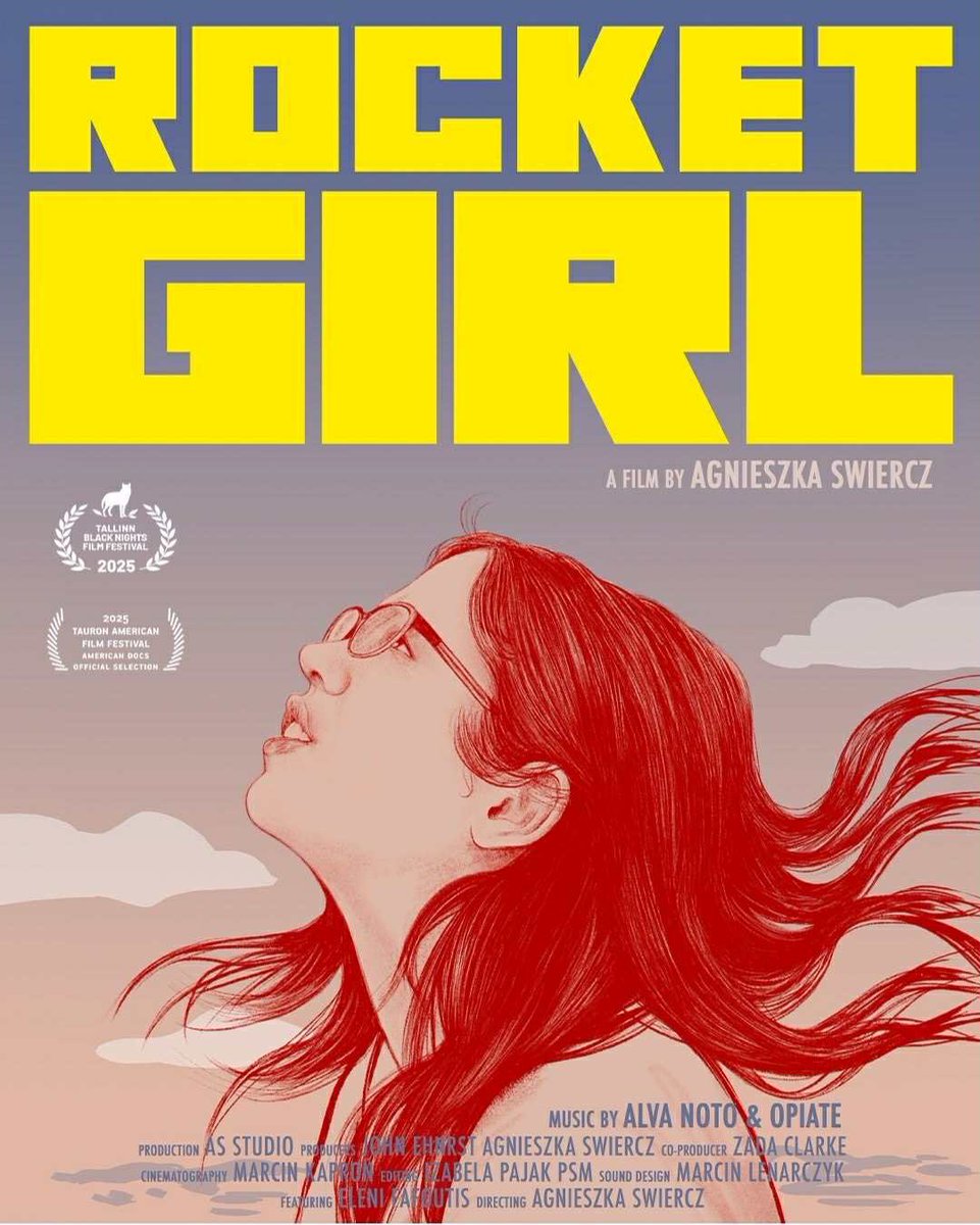 AgnesMonodaze's tweet image. So proud of my contribution to this film as a co-writer. An insightful documentary about what it means to be a teenage girl who dreams of building rockets as she juggles school, ambition, friends and faith. ROCKET GIRL premieres 8 NOV 2025 at @TallinnBNFF 🚀#FilmFestival #docs