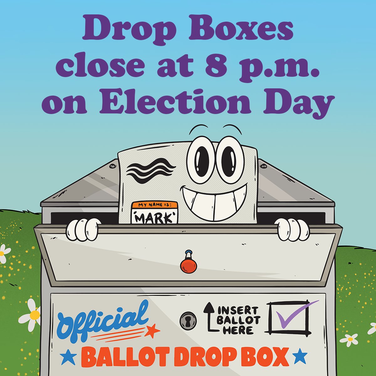 Happy #ElectionDay! Ballot drop boxes are open until 8:00 PM. More information on the November 4, 2025, General Election: spokanecounty.gov/178/Current-El…