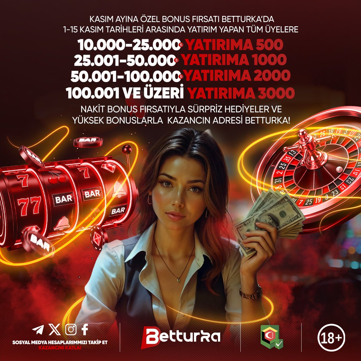 ❤️Kasımda Kazanç Başka ❤️

🎉 1–15 Kasım arasında yatırım yap, nakit bonuslarla kazancını katla!

💰 10.000₺’ den başlayan yatırımlara özel bonuslar seni bekliyor!

 🪙 Sürpriz hediyeler, yüksek kazanç fırsatları ve sınırsız heyecan burada!

🎈 BetTurka (t.ly/Bturkagiris)