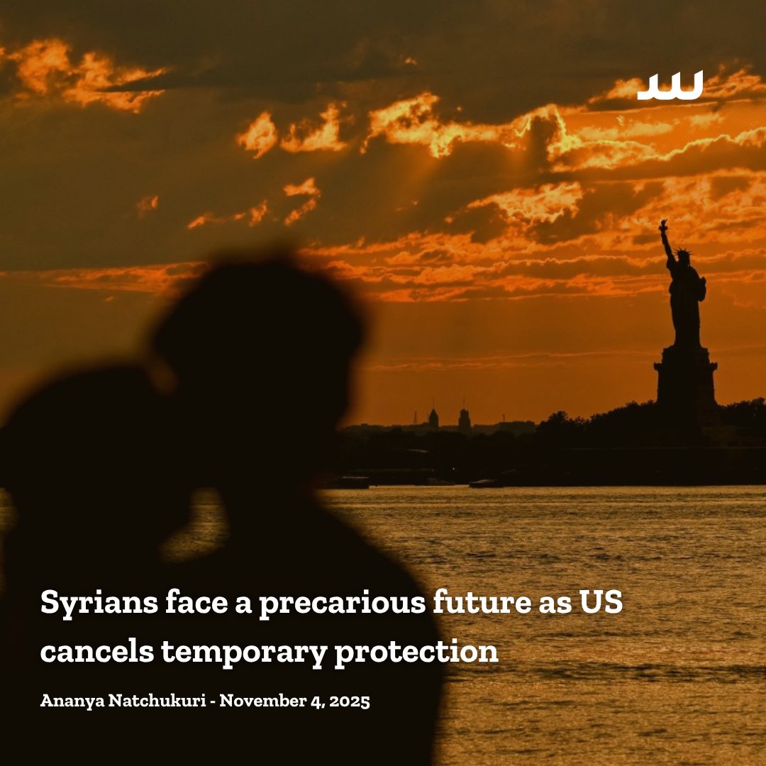 🧵 The Trump administration’s abrupt termination of Syrians’ Temporary Protected Status has left thousands scrambling for solutions before a November 21 deadline to self-deport or become undocumented.

🔗 bit.ly/4ogHqCE