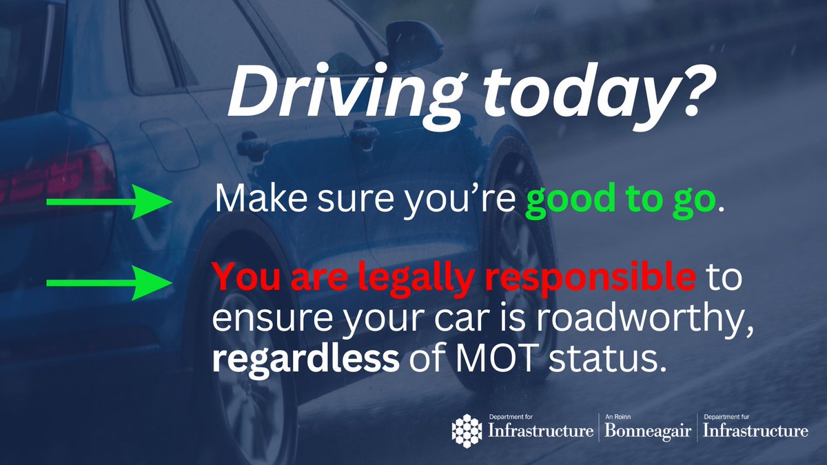 Department for Infrastructure tweet media