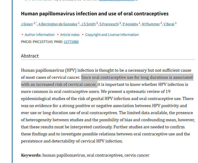 _chAyA_'s tweet image. ceravac study never used any unvaxed ctrls. studies in other countries CANNOT be used in indian setting because ceravac uses vlp tech.  long use of oral contraceptives is associated with higher risk of cc. hpv infcn not sufficient cause for *most* cc. @gvenugopalan @9Sathya9