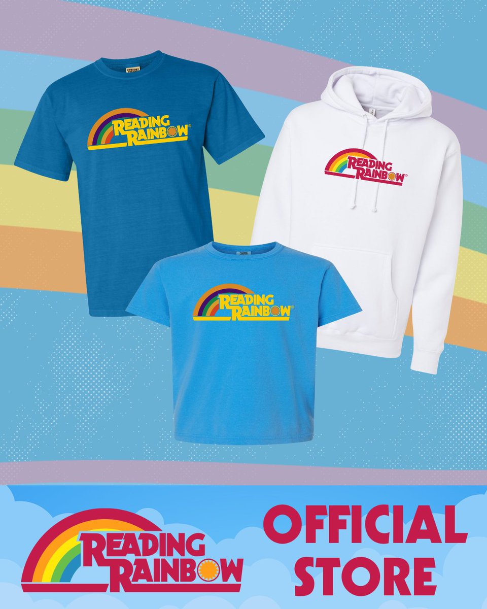Take a look — it's on your hook!✨🌈

Relive the wonder, ready to proudly hang in your closet and on your shoulders. Support public media and show off your love for the original series.💙

Grab your merch now 👉 readingrainbow.itemorder.com
