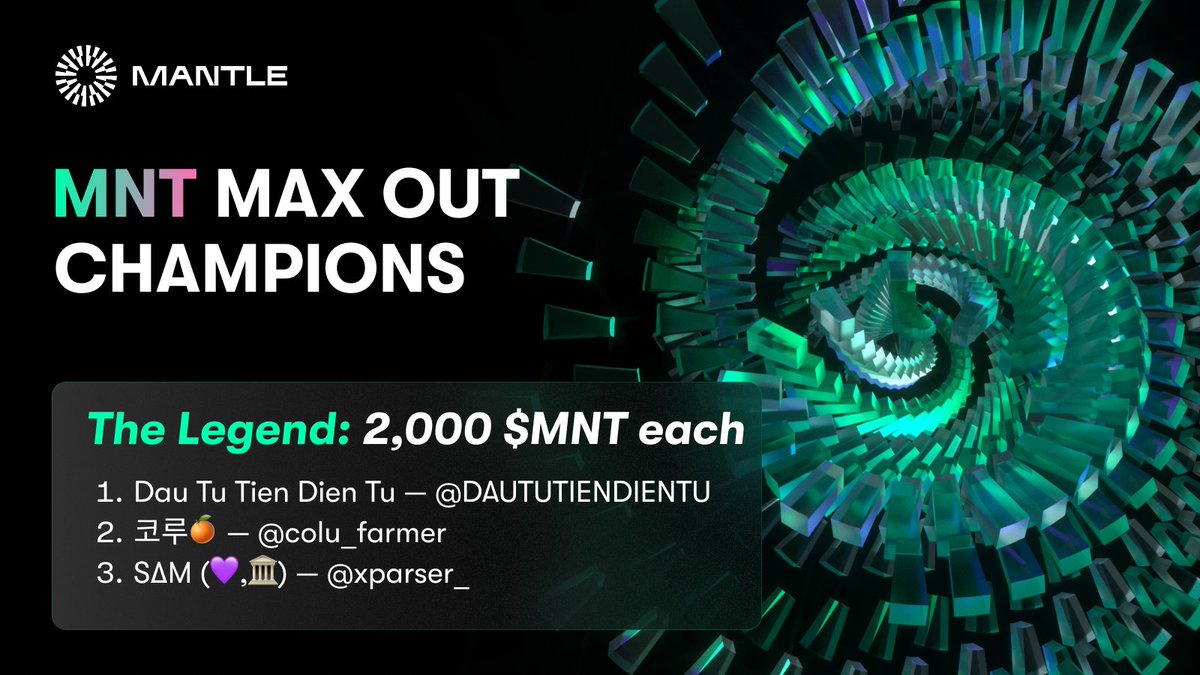 Mantle_Official's tweet image. THE LEGENDs:

These creators didn’t just plan, they delivered measurable outcomes with
real earnings, savings and utilities.

Winners:
@DAUTUTIENDIENTU
@colu_farmer
@xparser

You turned execution into impact.