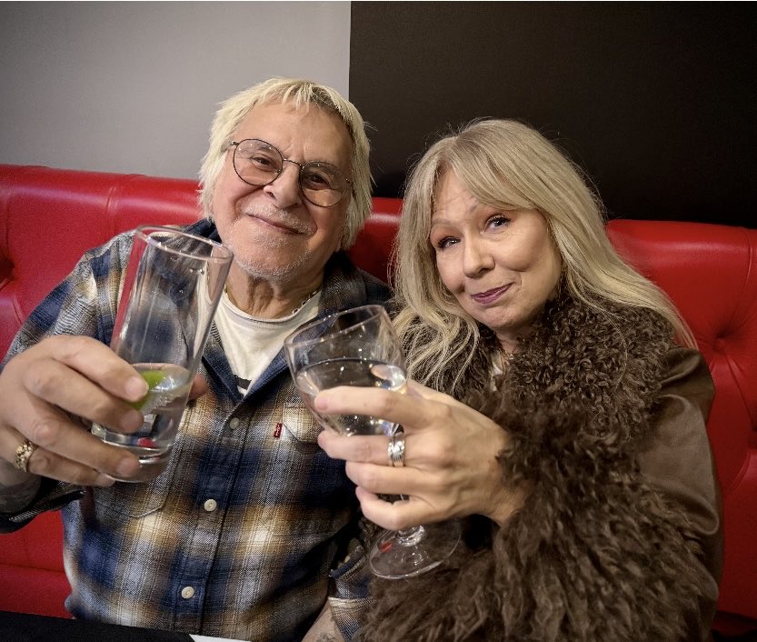 Punk rock royalty Charlie with <a href="/MsWattsie/">Wattsie Watts</a> <a href="/UKSubs/">U.K. Subs - Time & Matter</a>  #charlieharper #uksubs #punkrock