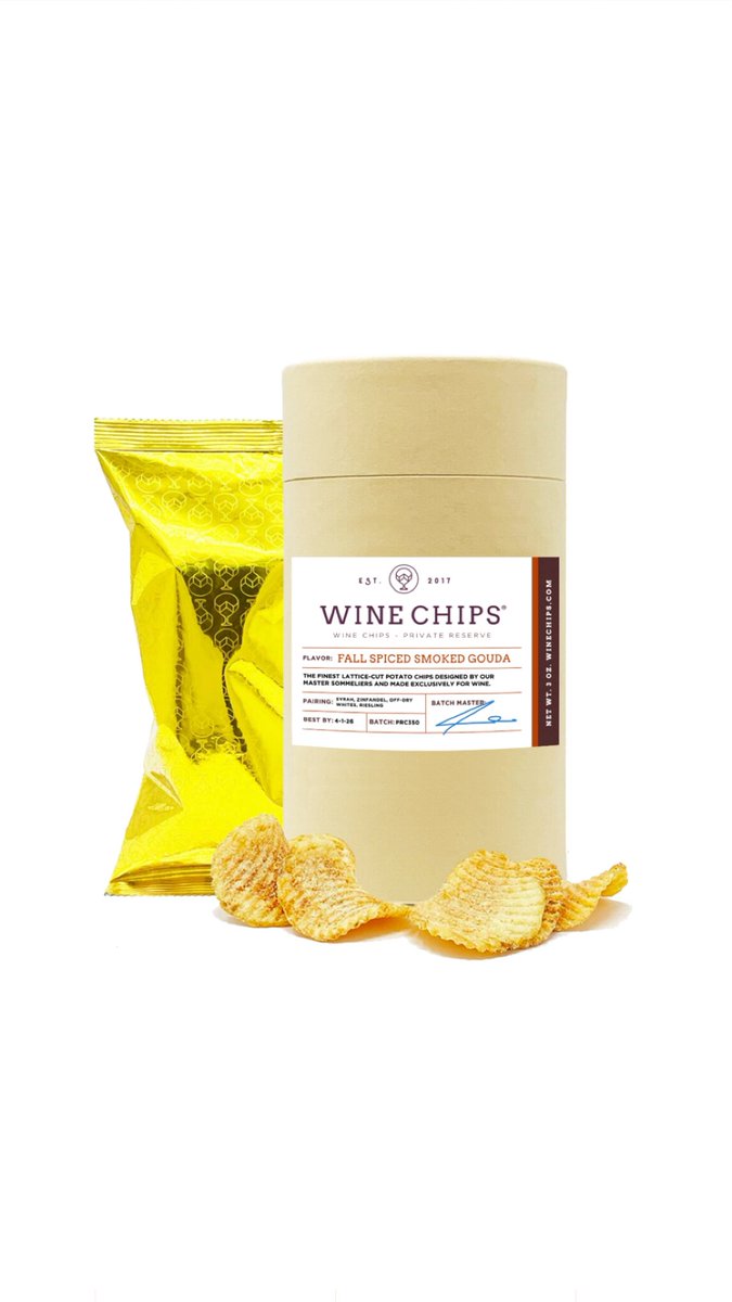 🍂 New Private Reserve drop: Fall Spiced Smoked Gouda 🧀✨ Smoky, salty &amp; sweetly spiced—crafted for fall wine nights. Perfect with Syrah, or Off-Dry Whites  🍷🔥

Join now: winechips.com/pages/the-club
 #WineChips #PrivateReserve #FallFlavors