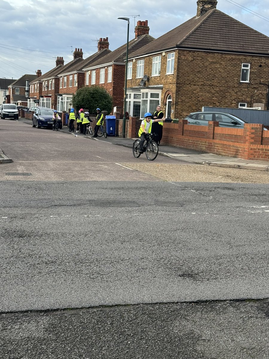 And we’re off! We can signal, complete checks and ride out from all different junctions! We’ve had a fabulous two days learning the importance of biking safely. A huge thank you to the Bikeability team for supporting us.