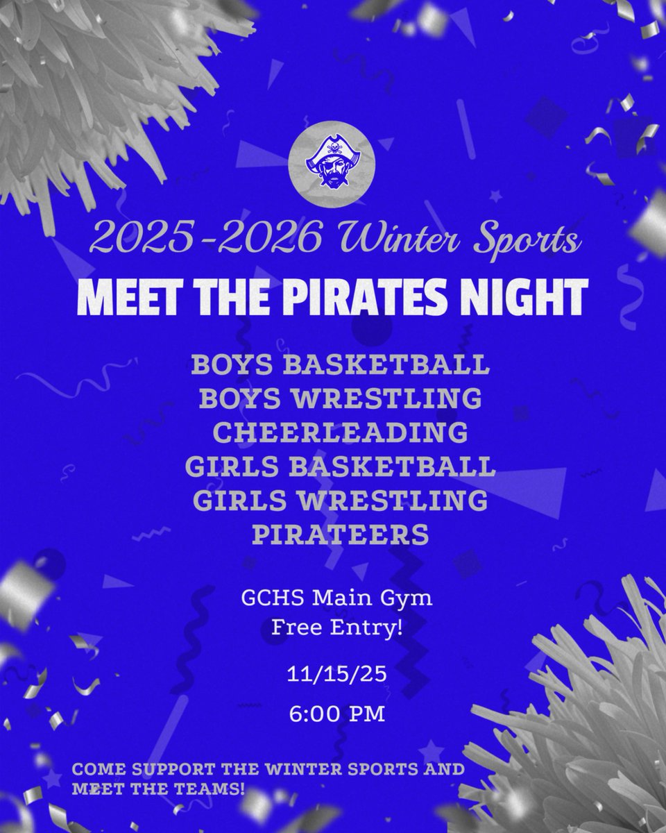 Come support the winter sports next Saturday, November 15th!